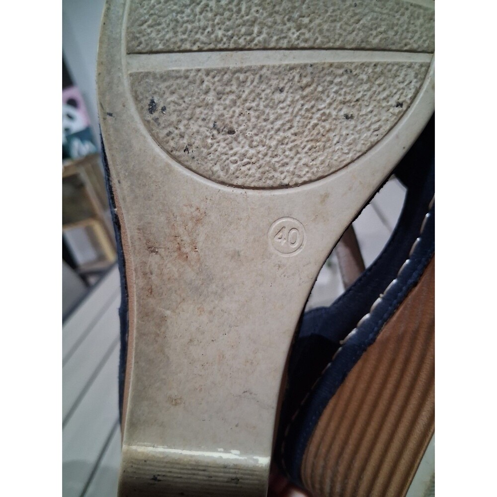 B Comfort Womens Wedge Sandals; Open Toe EU 40 Appr 9US SB6 - Picture 7 of 10